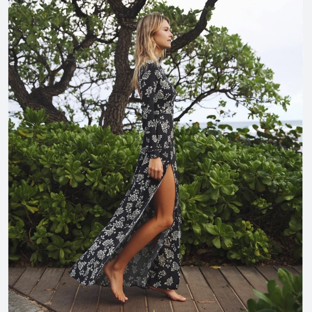 Flynn Skye Black and White Floral Backless Dress Size XS - Picture 8 of 8